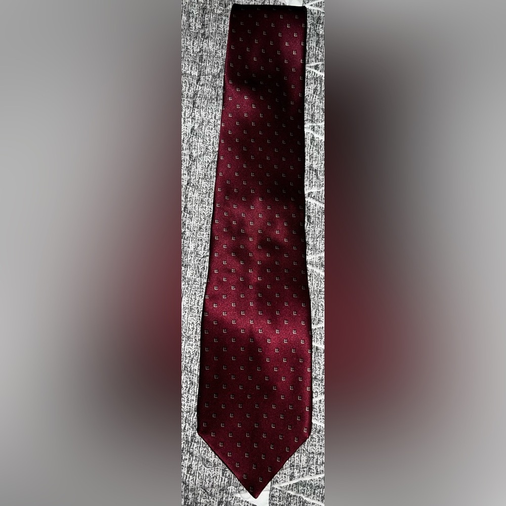 Vintage Stafford Burgundy Patterned Tie